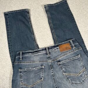 BKE Nolan Jeans Men's 32x23 Blue Denim Straight‎ Leg Comfort Stretch Western